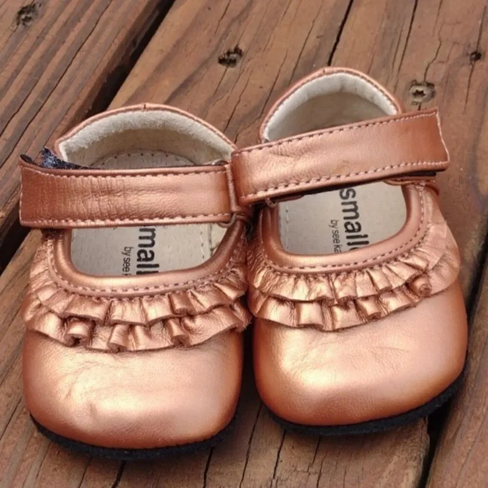 Smaller by See Kai Run Bronze Kristine Mary Jane Shoes Size 0-6 Months